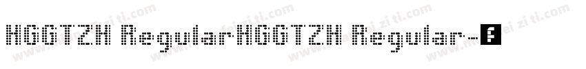 HGGTZH RegularHGGTZH Regular字体转换